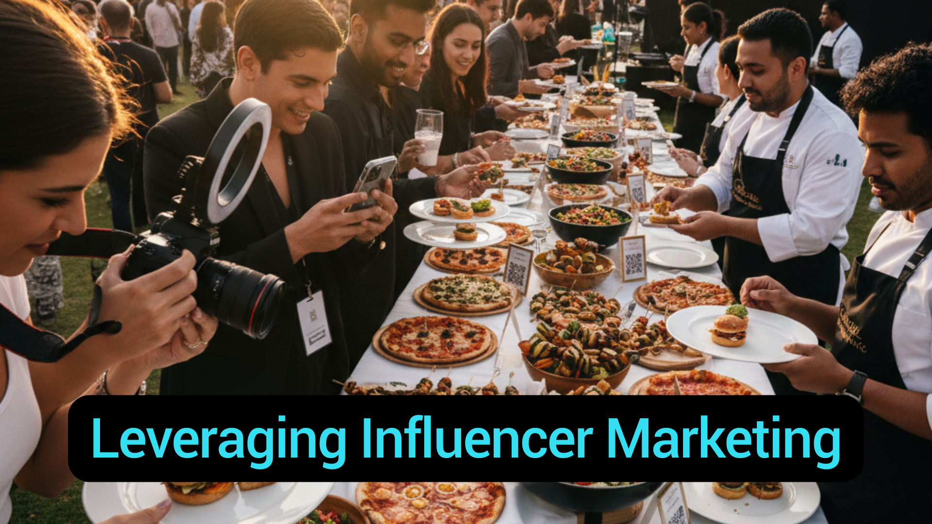 Leveraging Food Focused Content With Influencers for Event Catering Brands